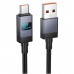 Кабель Hoco X118 Generous 5A charging data cable with display Type-C Чорний