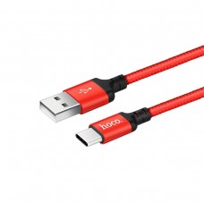 Кабель Hoco X14 Times speed Type-c charging cable, ( L-1M ) Чорний  Червоний