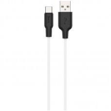 Кабель Hoco X21 Plus Silicone charging cable for Type-C 2m Чорний  Білий