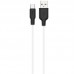 Кабель Hoco X21 Plus Silicone charging cable for Type-C 2m Чорний  Білий