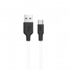 Кабель Hoco X21 Silicone Type-c charging cable Чорний  Білий