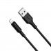 Кабель Hoco X25 Soarer charging data cable for Lightning Чорний