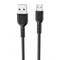 Кабель Hoco X33 Micro 4A Surge flash charging data cable Чорний