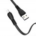 Кабель Hoco X40 Noah charging data cable for Lightning Чорний