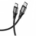 Кабель Hoco X50 Type-C to Type-C Exquisito 100W charging data cable ( L-1M ) Чорний