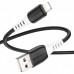 Кабель Hoco X82 iP silicone charging data cable Чорний