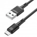 Кабель Hoco X83 Micro Victory charging data cable Чорний