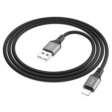 Кабель Hoco X86 iP Spear silicone charging data cable Чорний