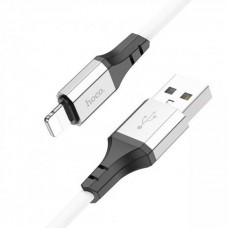 Кабель Hoco X86 Spear silicone charging data cable USB to Lightning (для iPhone 5 6 7 8 X) Белый