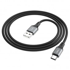 Кабель Hoco X86 Type-C Spear silicone charging data cable Чорний