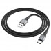 Кабель Hoco X86 Type-C Spear silicone charging data cable Чорний