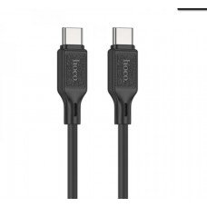 Кабель Hoco X90 Cool 60W silicone charging data cable for Type-C to Type-C Чорний
