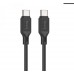 Кабель Hoco X90 Cool 60W silicone charging data cable for Type-C to Type-C Чорний