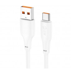 Кабель Hoco X93 Force 27W charging data cable Type-C 1M Білий