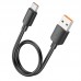 Кабель Hoco X96 Hyper 100W charging data cable Type-C(L-0.25M) Чорний