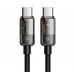 Кабель McDodo Auto Power Off 100W Type-C to Type-C Transparent Data Cable 1.2m CA-2840 Чорний