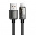 Кабель McDodo Auto Power Off Lightning Transparent Data Cable 1.2m CA-3140 Чорний