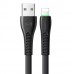Кабель McDodo Flying Fish Series Lightning Data Cable with LED Light 1.2m CA-6361 Чорний
