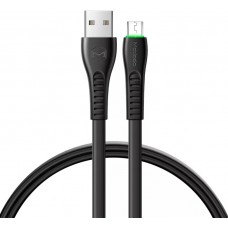 Кабель McDodo Flying Fish Series Micro USB Data Cable with LED Light 1.2m CA-6751 Чорний