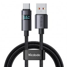 Кабель McDodo Horizontal LED Display 6A USB-A to USB-C Data Cable 1.2m CA-6520 Чорний