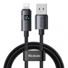 Кабель McDodo Horizontal LED Display USB-A to Lightning Data Cable 1.2m CA-6490 Чорний