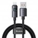 Кабель McDodo Horizontal LED Display USB-A to Lightning Data Cable 1.2m CA-6490 Чорний