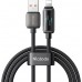 Кабель McDodo LED Display USB-A to Lightning Data Cable 1.2m Чорний