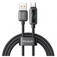 Кабель McDodo LED Display USB-A to USB-C 6A Data Cable 1.2m Чорний