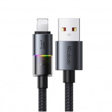 Кабель McDodo USB-A to Lightning Cable with 7 Colorful Lights 1.2m CA-8170 Чорний