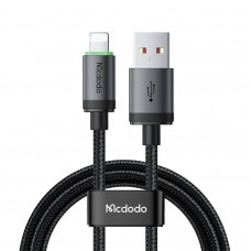 Кабель McDodo USB-A to Lightning Cable with Charging Light 1m Чорний