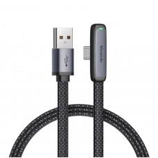 Кабель McDodo Zebra Series Type-C 6A 90 Degree Data Cable 1.2m CA-3340 Чорний