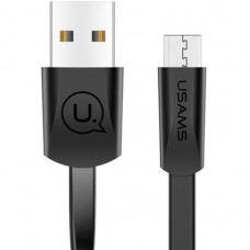 Кабель USAMS SJ201 U2 Micro Flat Data Cable 1.2M Чорний