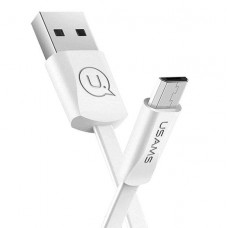 Кабель USAMS SJ201 U2 Micro Flat Data Cable 1.2M Білий
