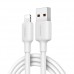 Кабель USAMS SJ604 U84 2.4A Lightning Charging  Data Cable 1M Білий