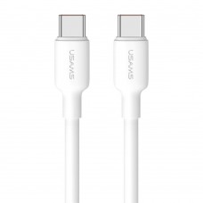 Кабель Usams US-SJ613 U84 Type-C To Type-C PD 100W Charging  Data Cable 1m Білий