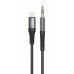 Кабель AUX XO NB-R193A Lightning to 3,5mm adapt audio Чорний