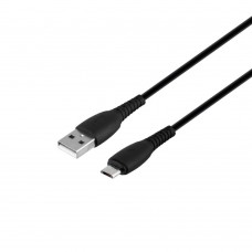 Кабель XO NB-P163 2.4A USB cable for micro 1M Чорний