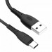 Кабель XO NB-P163 2.4A USB cable for Type-c 1M Чорний