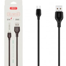 Кабель XO NB103 Bell usb cable Micro 2m Чорний