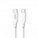 Кабель XO NB124 40W PD Type-c to Type-C Білий