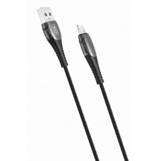 Кабель XO NB145 Smart Chipset Auto Power-off USB Cable for lightning Чорний