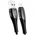 Кабель XO NB145 Smart Chipset Auto Power-off USB Cable for Micro Чорний