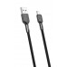 Кабель XO NB182 2.4A USB Cable lighting Чорний