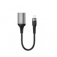 Кабель XO NB201 OTG USB 2.0 transfer speed 480Mbp for Lightning ( OTG function ) Чорний