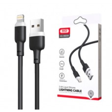 Кабель XO NB208 Liquid Silicone Data Lightning Cable Чорний