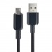Кабель XO NB249 5A Android PVC Shiny Colorful Micro Data Cable Чорний