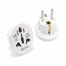Перехідник мережевий EU Plug Adapter ep0203 Білий