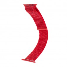 Ремінець Nylon Apple Watch 42/44/45/46/49 mm Червоний Ремінець Nylon Apple Watch 42/44/45/46/49 mm Червоний
