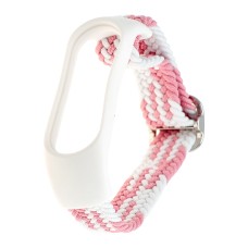 Ремінець Braided Buckle Enhanced Mi Band 3/4/5/6/7 Білий Рожевий Ремінець Braided Buckle Enhanced Mi Band 3/4/5/6/7 Білий Рожевий