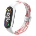 Ремінець Braided Buckle Mi Band 3/4/5/6/7 Білий Рожевий ( 11 )